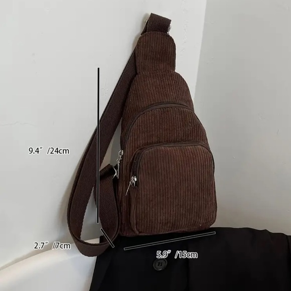 NEW Corduroy Sling Bag - Picture 7 of 8
